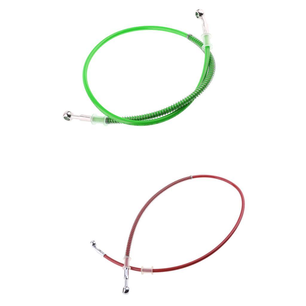 2pcs Universal Motorcycle Brake Oil Hose Pressure Fuel Tube Hose 1000mm/39"