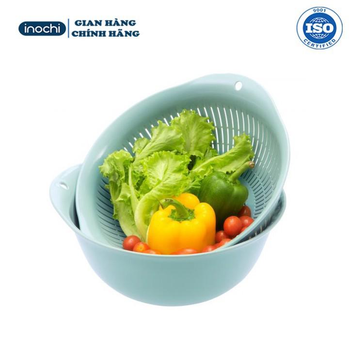 Bộ thau rổ Nhựa Cao Cấp Yoko Inochi Nhật Bản Loại Lớn Nhựa Cao Cấp nhựa ABS