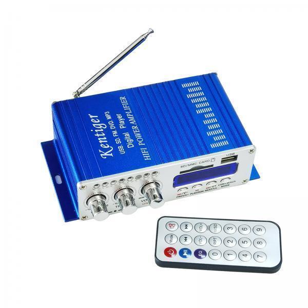 2- HY502 FM MP3 Audio Speaker Car Stereo HiFi Amplifier Player