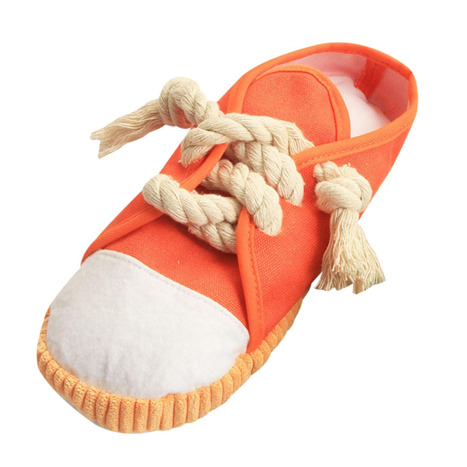 Mua Shoes Shape Dog Chew Toy Dog Squeaky Toy Bright Colors Creative  Accessories - Orange tại Wonderland Global