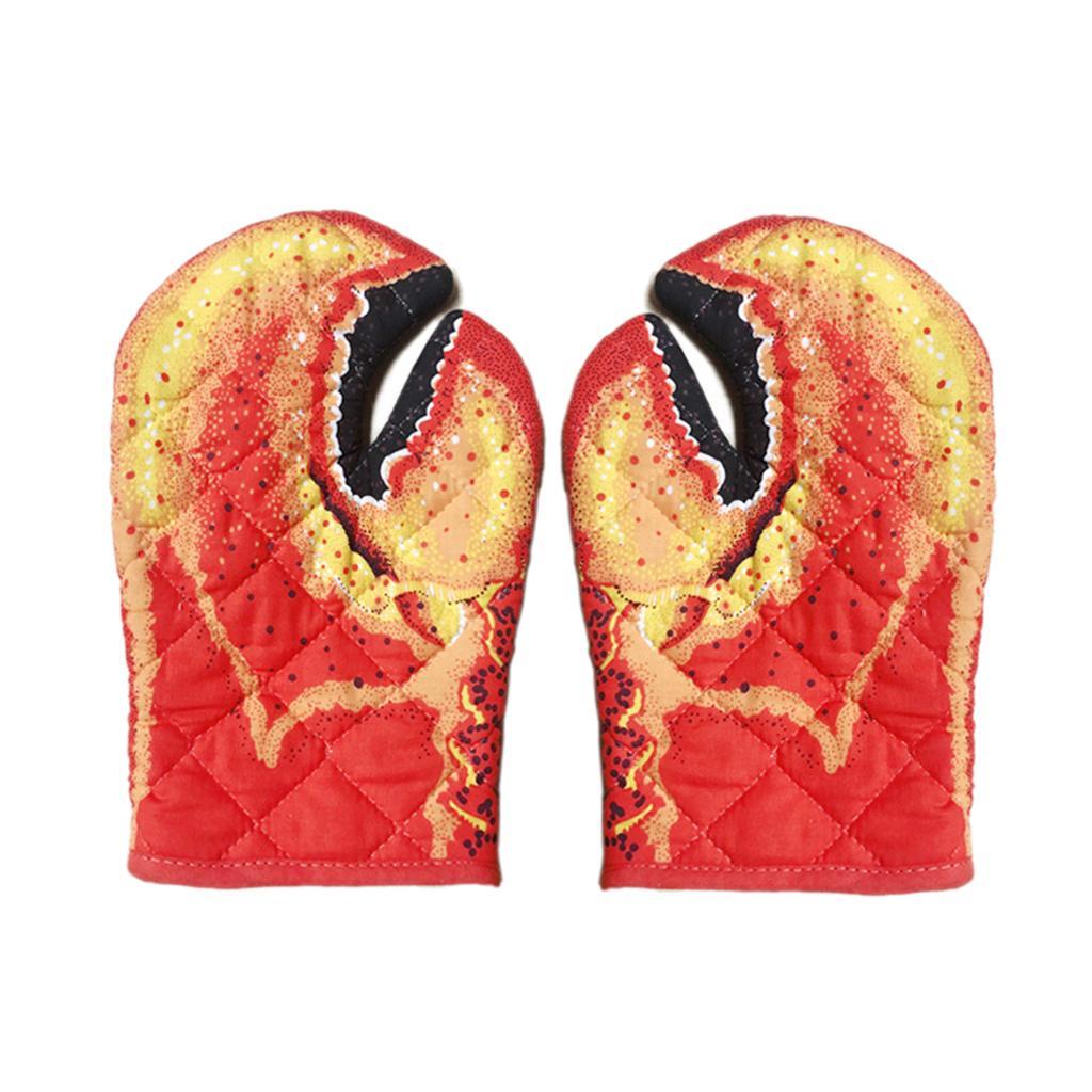 House Lobster Claw Oven Mitts  Cotton Lining  Claw Gloves