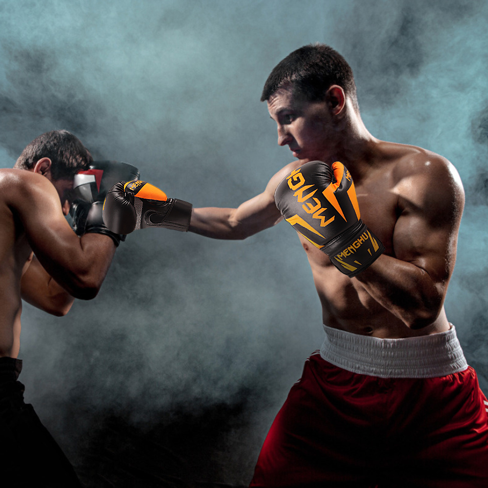 Găng Tay Quyền Anh Với Dây Đeo Cổ Tay Kicking Boxing Muay Thai Punching Huấn Luyện Găng Tay Điều Chỉnh Tay Cầm Tay Ngoài Trời