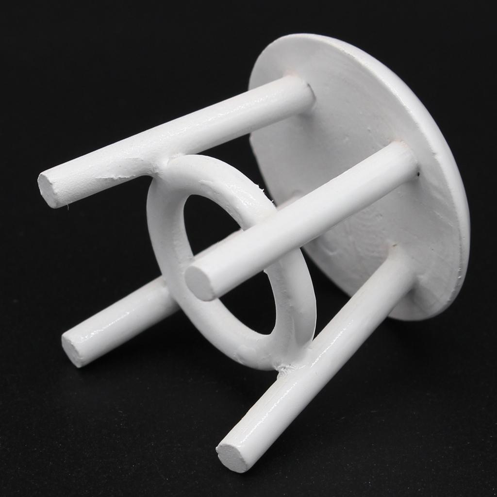 1/12 Dollhouse Miniature Furniture White Wood Stool Chair Room Garden Decor