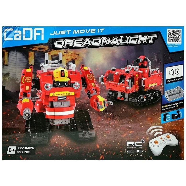 Đồ Chơi Lắp Ráp Robot Điều Khiển Biến Hình 2 In 1 Dreadnaught - CaDA C51048W