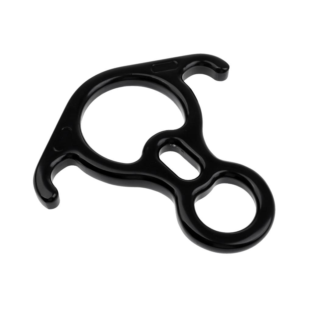 35KN Large Figure 8 Ring Rope Descender Belay Device Rappelling   Gear