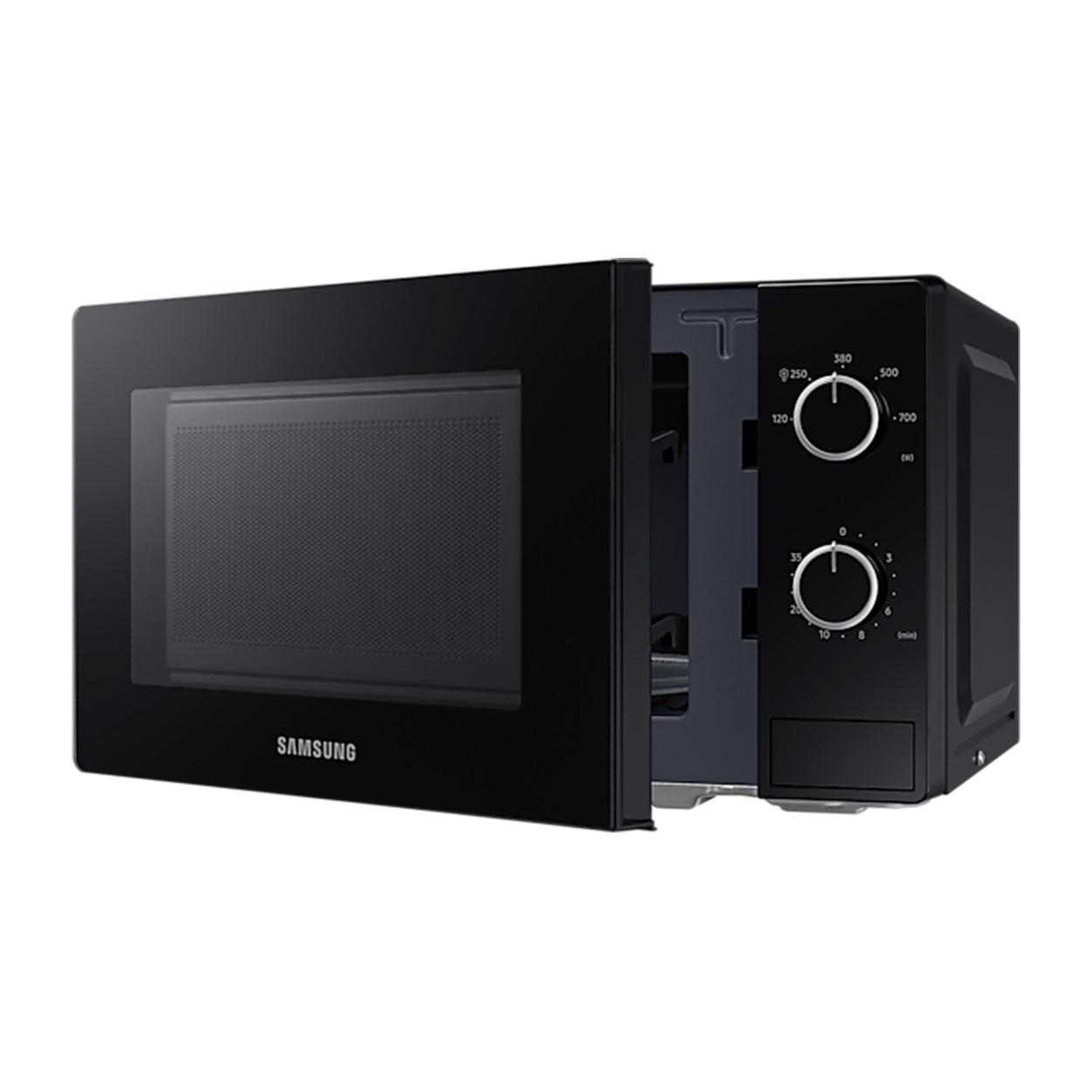 Lò vi sóng SAMSUNG MS20A3010AL/SV Cửa kính toàn phần 20L, Màu Đen - Hàng chính hãng