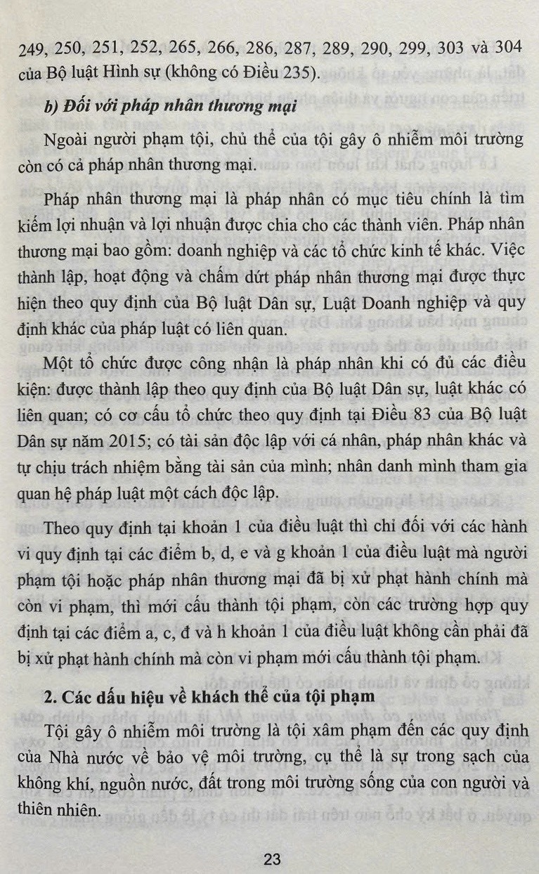Bình luận Bộ luật hình sự năm 2015- Phần thứ hai Các tội phạm