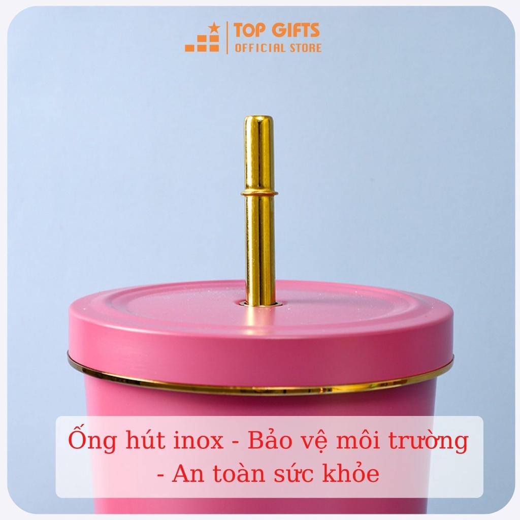 Ly giữ nhiệt, cốc giữ nhiệt Chiplife Holic Coffee cao cấp 500ml | Tặng kèm ống hút cao cấp và cọ rửa