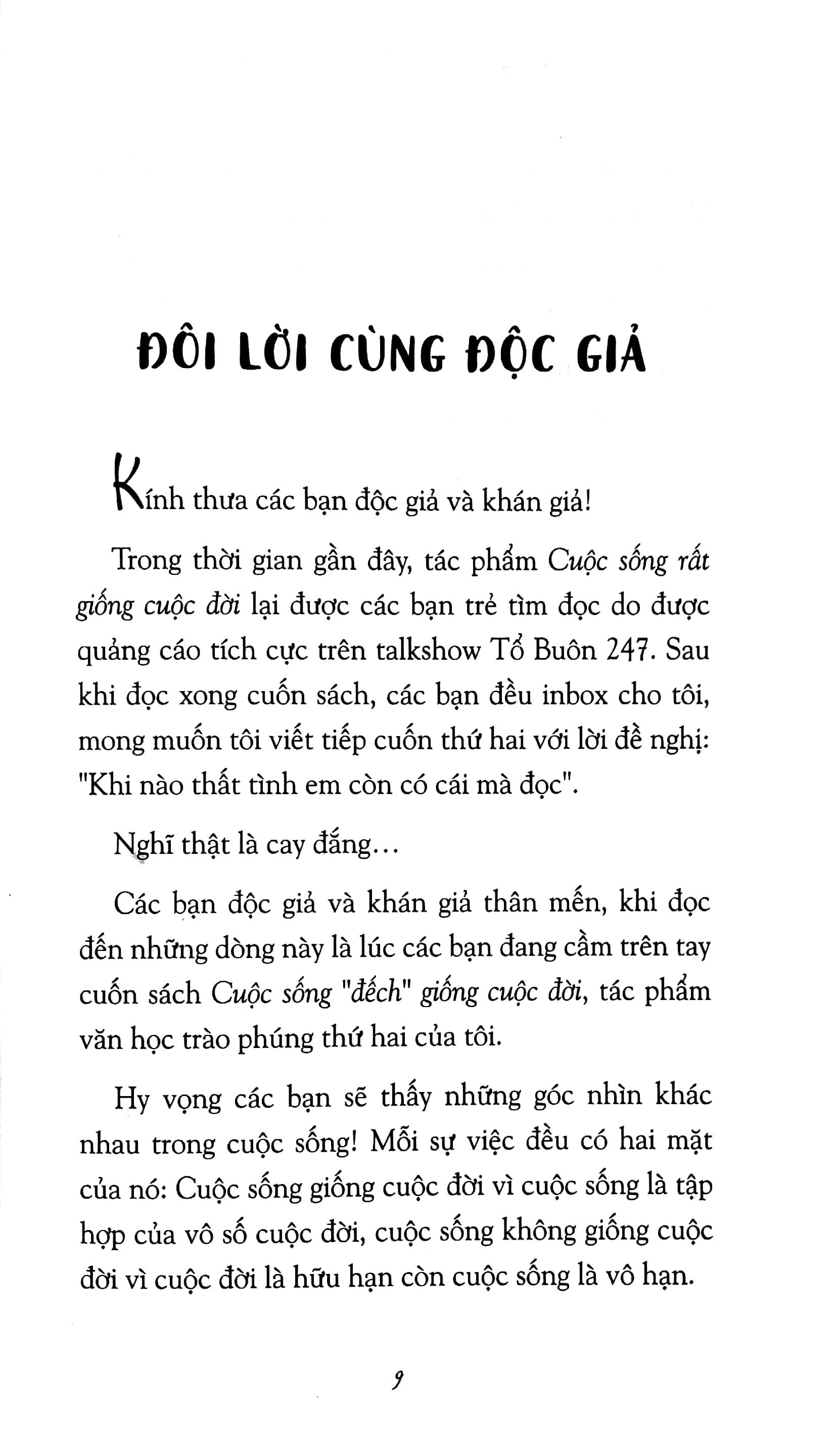 Sách Cuộc Sống "Đếch" Giống Cuộc Đời