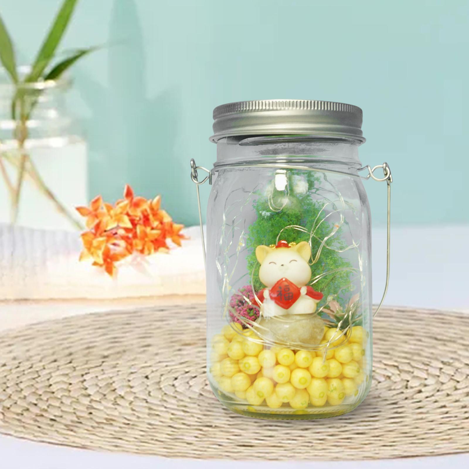 Solar Glass Jar Lights Decorative Solar Lanterns for Pathway Fence