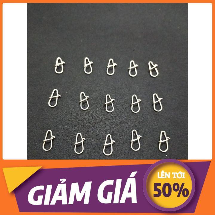COMBO 20KHOÁ LINK CÂU LURE / KHOÁ LURE trâu bò bằng thép không gỉ CHUYÊN MÓC MỒI CÂU LURE...CHA GIÀ VLOGS