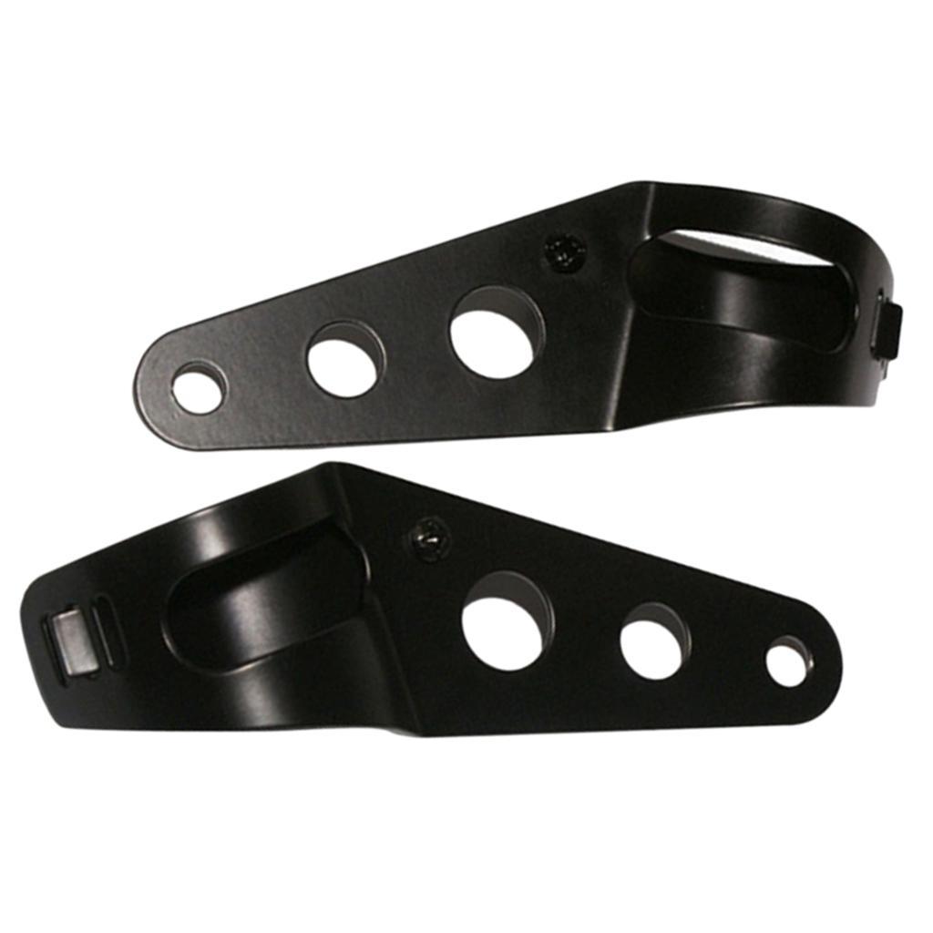 Motorcycle Headlight Bracket Fork Mount Bracket Universal Black
