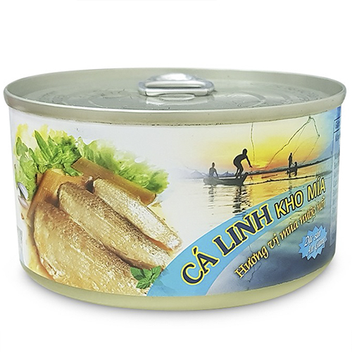 LỐC 6 HỘP CÁ LINH KHO MÍA ĐÓNG HỘP - 210G - CHÍNH HÃNG ANTESCO - ĐẶC SẢN AN GIANG CÁ ĐÓNG HỘP - DÙNG KÈM MẮM CÁ LINH CHƯNG - CLKMX6