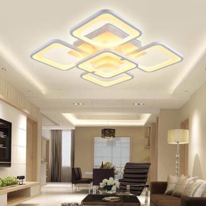 Đèn trần LED - đèn ốp trần - đèn trần trang trí 5 cánh vuông hiện đại