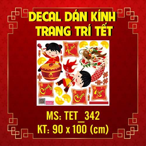 DECAL TRANG TRÍ TẾT 2023 COMBO SỐ 3