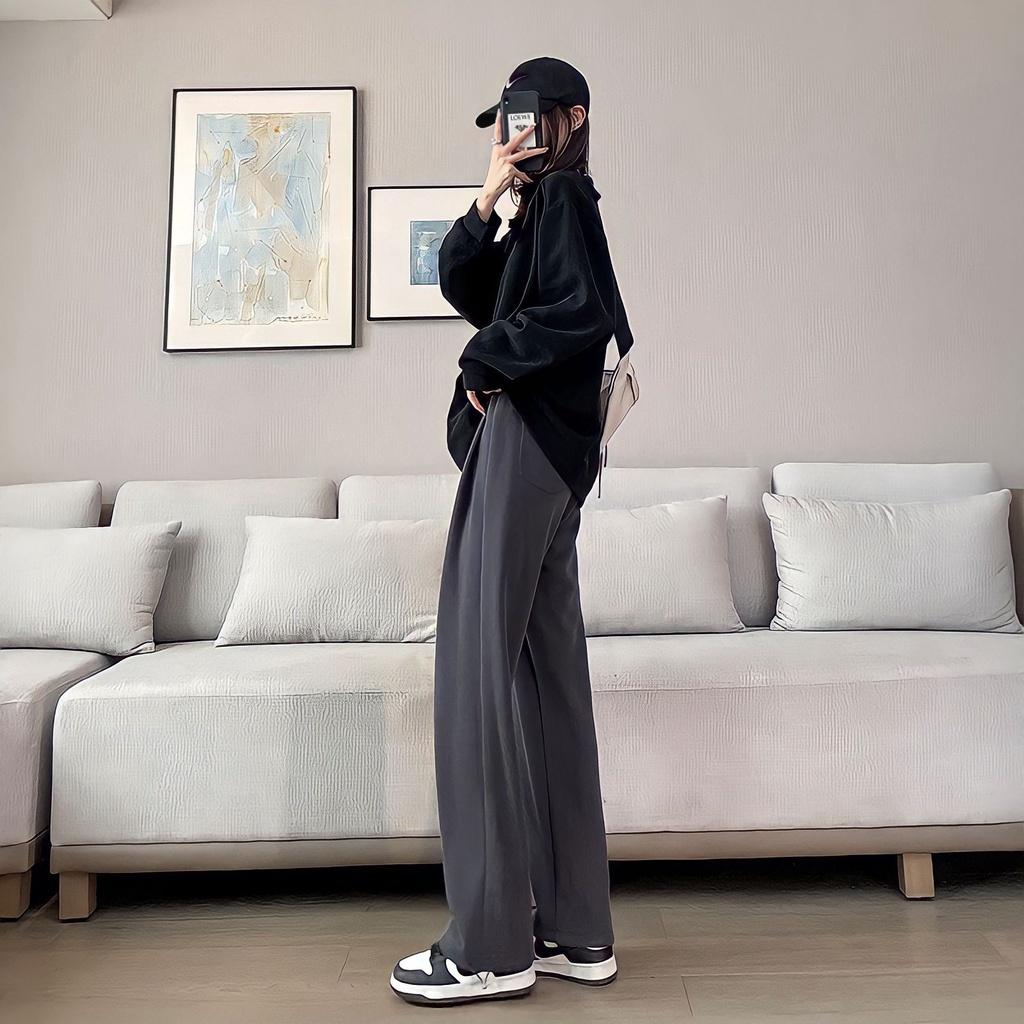 Bộ Áo Nỉ CEC Quần Jogger Chân Cua Ống Rộng Dây Rút