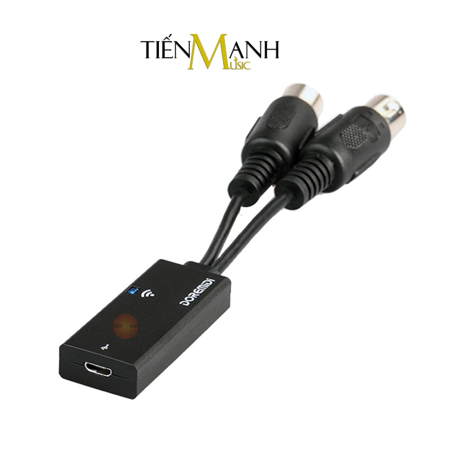 Cáp Midi Không Dây Đầu Cắm Tròn 5 Chân DOREMiDi MTB22 - Bluetooth 5.0 Tốc Độ Cao Cho Đàn Piano, Organ, Keyboard MTB-22 Hàng Chính Hãng - Kèm Móng Gẩy DreamMaker