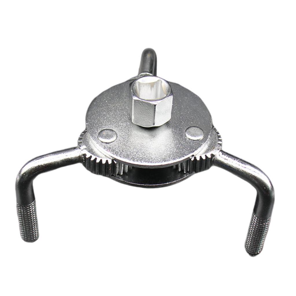 UNIVERSAL 3 JAW OIL FILTER WRENCH REMOVAL TOOL ADJUSTABLE HEAVY DUTY
