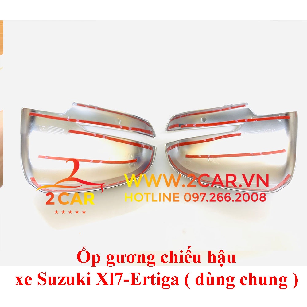 Ốp gương chiếu hậu xe Suzuki Xl7, Ertiga 2020- 2023 mạ Crom cao cấp