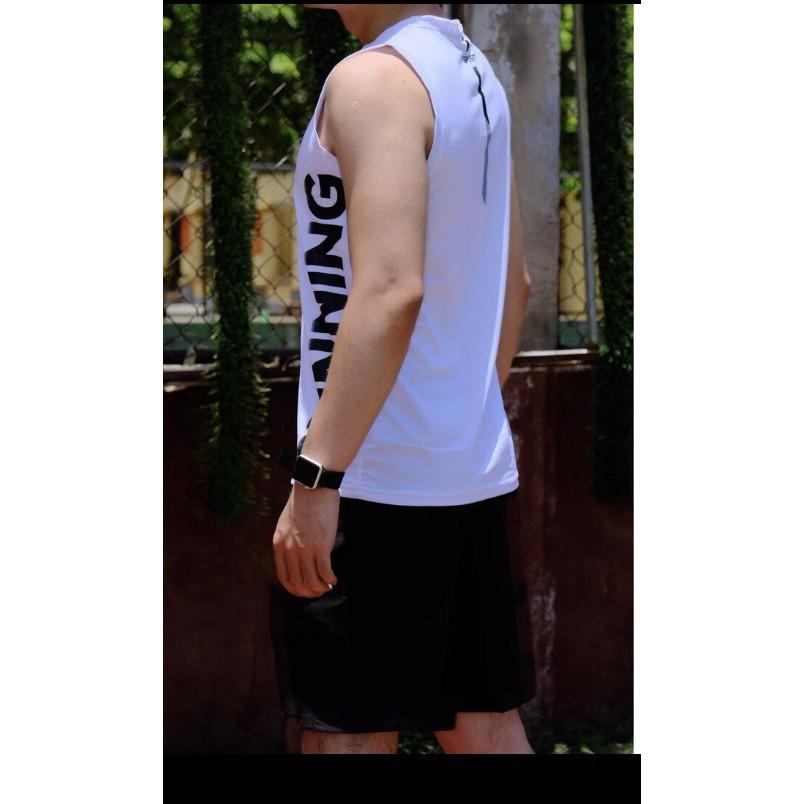 Áo sát nách nam Tanktop thể thao thun lạnh RUNNING