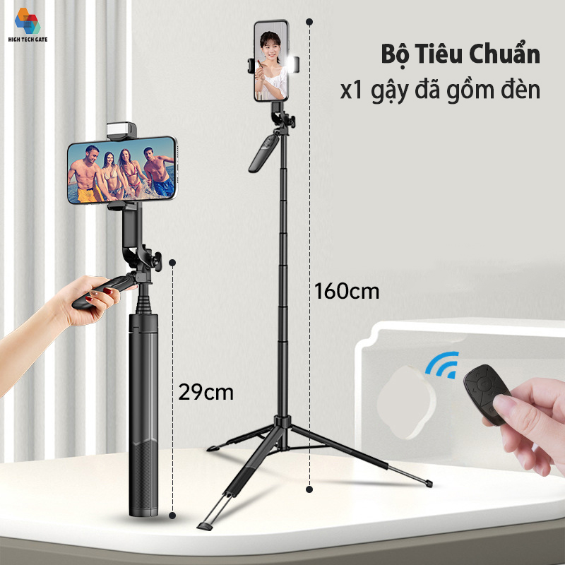 Gậy Chụp Hình Tay Cầm Gimbal Chống Rung CYKE A66 Quay Chụp Video Xoay 360º Ổn Định, Chụp Tự Sướng Selfie Du Lịch Cầm Tay Thu Gọn, Chân Đứng Ổn Định Chống Ngã, Điều Khiển Từ Xa Bluetooth Sử Dụng Được Với APP, Hàng Chính Hãng