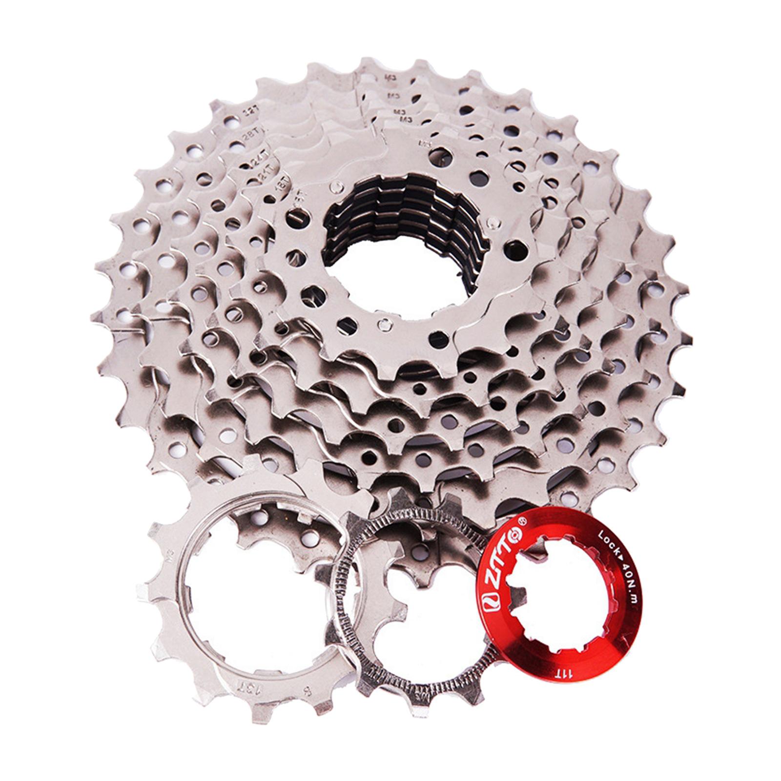 Premium Bike Freewheel 8 9 10 Speed Screw on Flywheel 11-32T/40T/42T Sprocket Repair Component for Mountain Road Bicycle Cycling