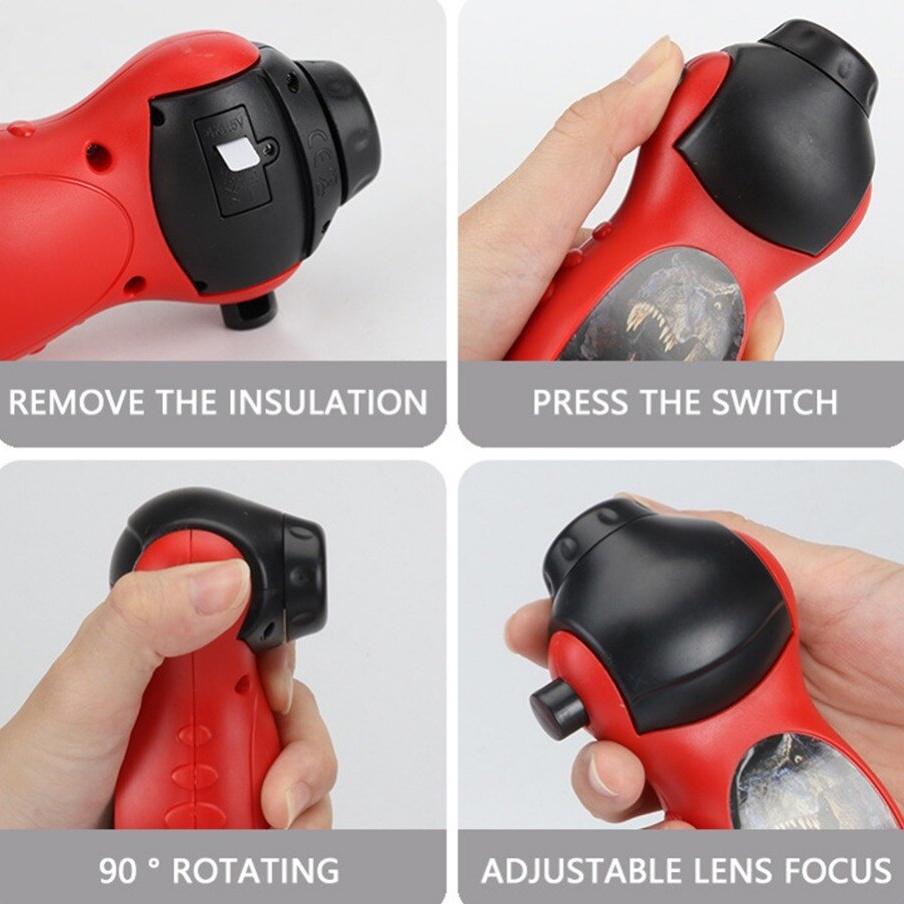 Đèn Pin Chiếu Hình Cho Bé 24 Chú Khủng Long Thời Tiền Sử Giáo Dục Trí Tuệ Phát Triển Não Bộ Kể Chuyện Cho Bé