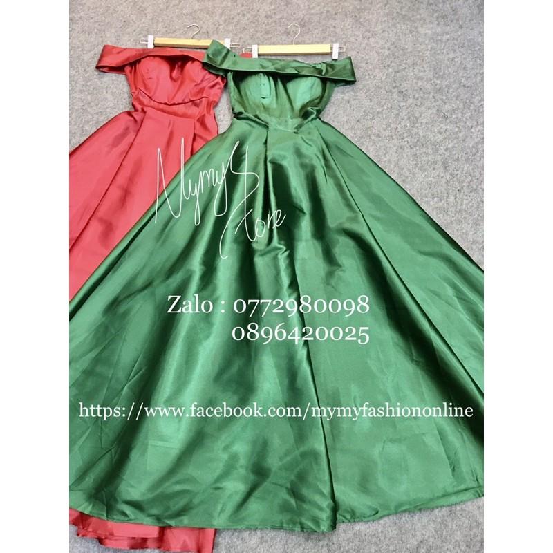 Đầm Maxi xoè bẹt vai SANG TRỌNG MS15Y ( Size M, L đến 58kg )MM MM