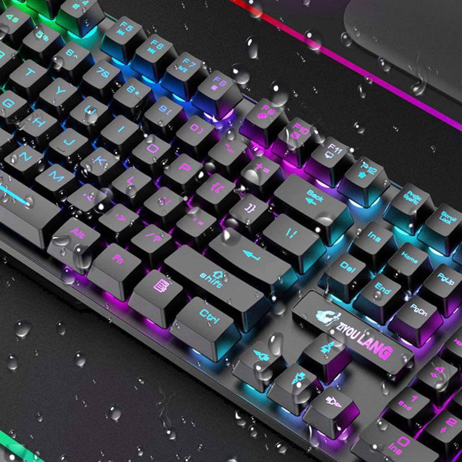 Wireless Keyboard & Mouse Set for Windows 10 PC with 2400dpi Sensor Black