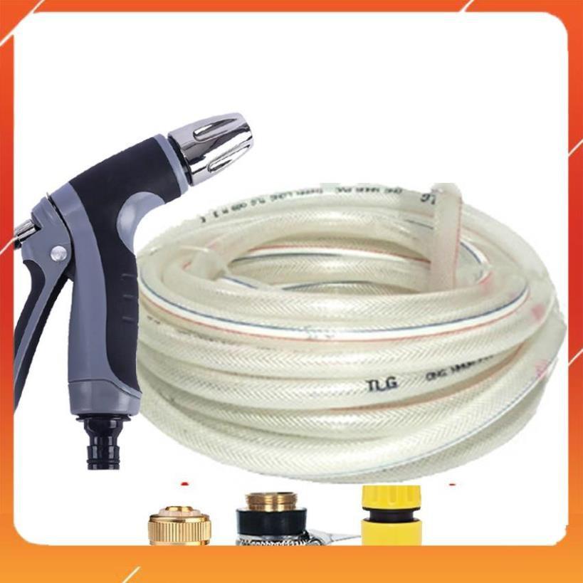 Bộ dây và vòi xịt rửa xe tưới cây tăng áp 20M 206817