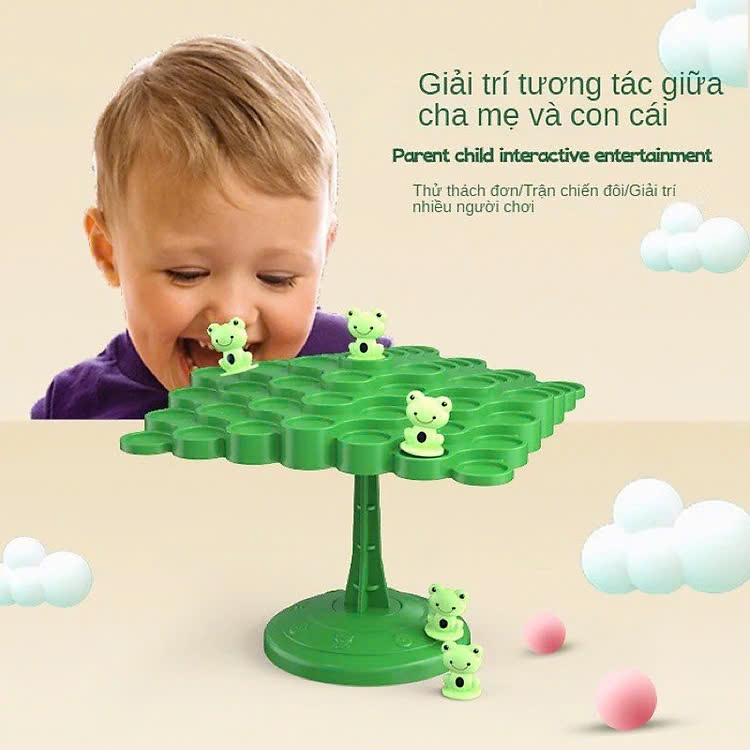 Đồ Chơi Trẻ Em, Đồ Chơi Cân Bằng Ếch, Phi Hành Gia, Gấu Panda, Đồ Chơi Xếp Hình Cân Bằng
