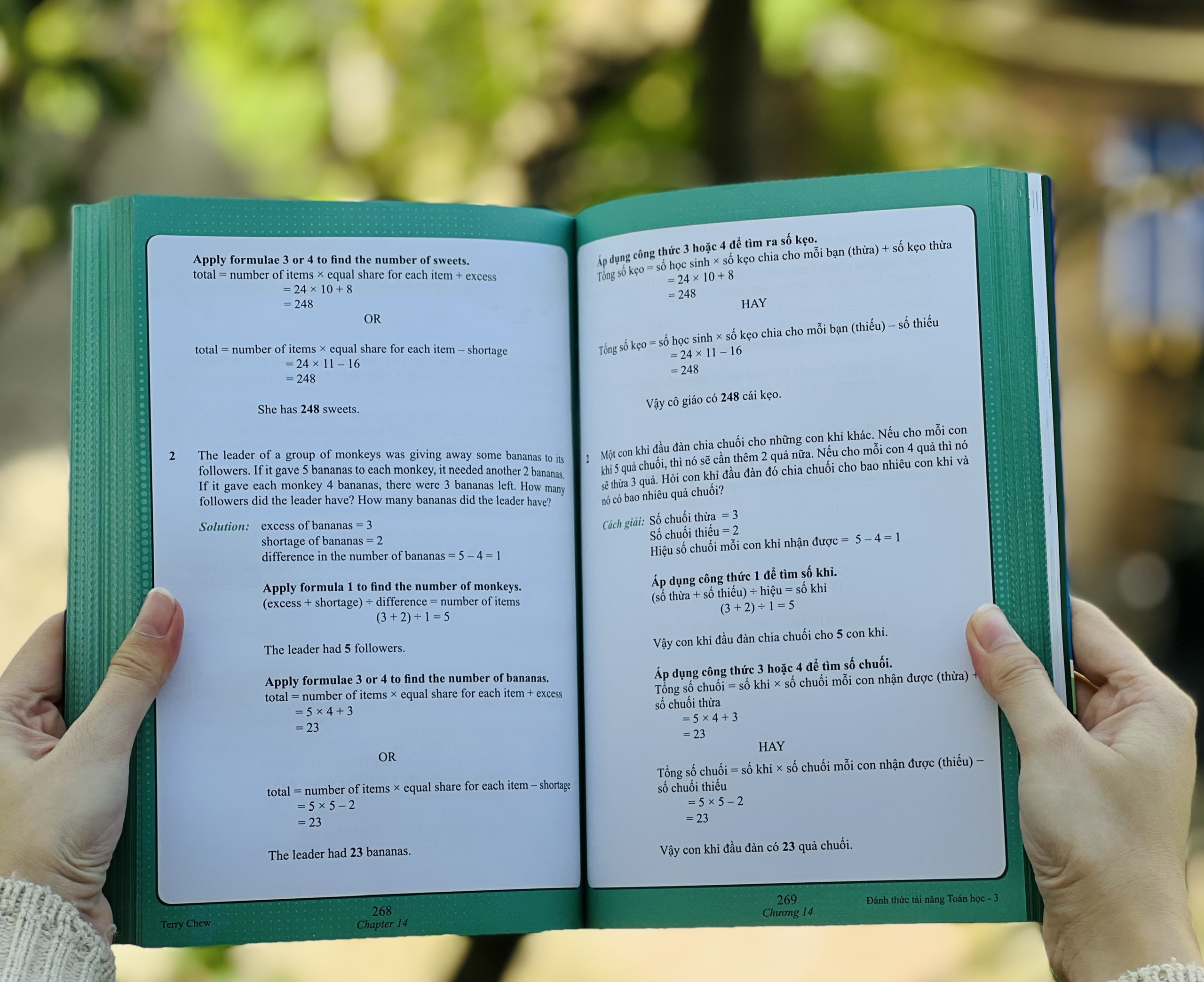 Sách Đánh thức tài năng toán học 3 và 4 - Sách Tham Khảo Kiến Thức Toán Học Cho Học Sinh Từ Lớp 3 Đến Lớp 6 ( 9 - 12 tuổi, Bộ 2 Cuốn, Sách Song ngữ Anh Việt ) - Á Châu Books, Bìa Cứng, In Màu