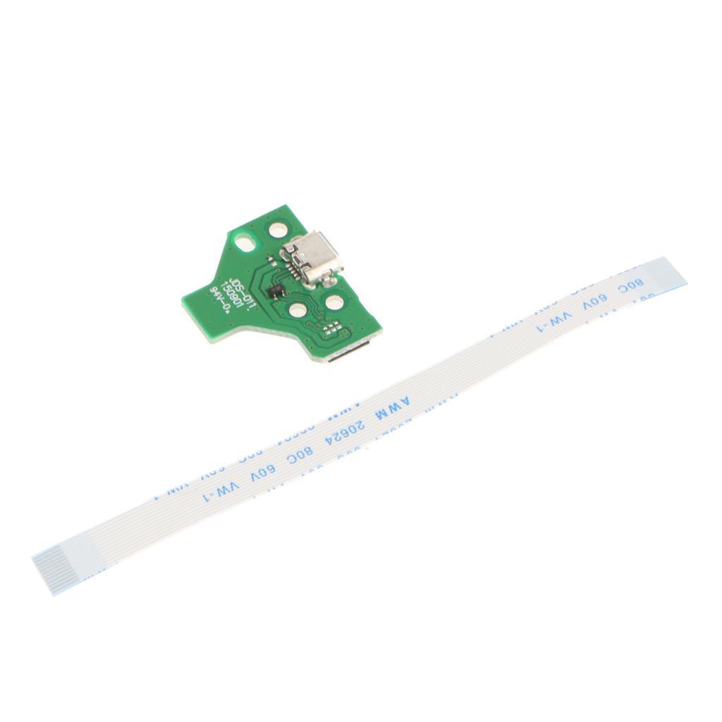 2X USB Charging Port Board +12 PIN Flex Ribbon Cable for SONY PS4 Controller