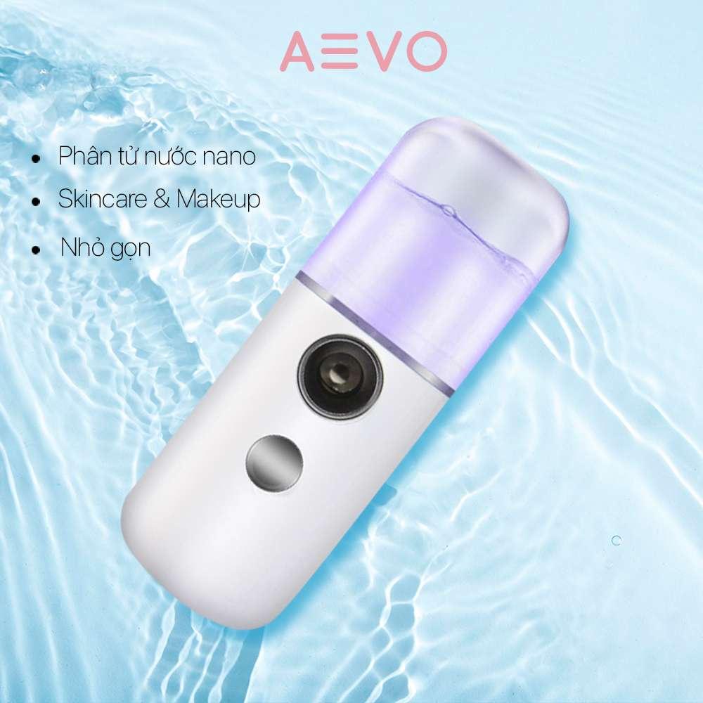 Máy phun sương mini AEVO Nano Mist Sprayer giúp phục hồi làn da, thu nhỏ lỗ chân lông, chống lão hoá