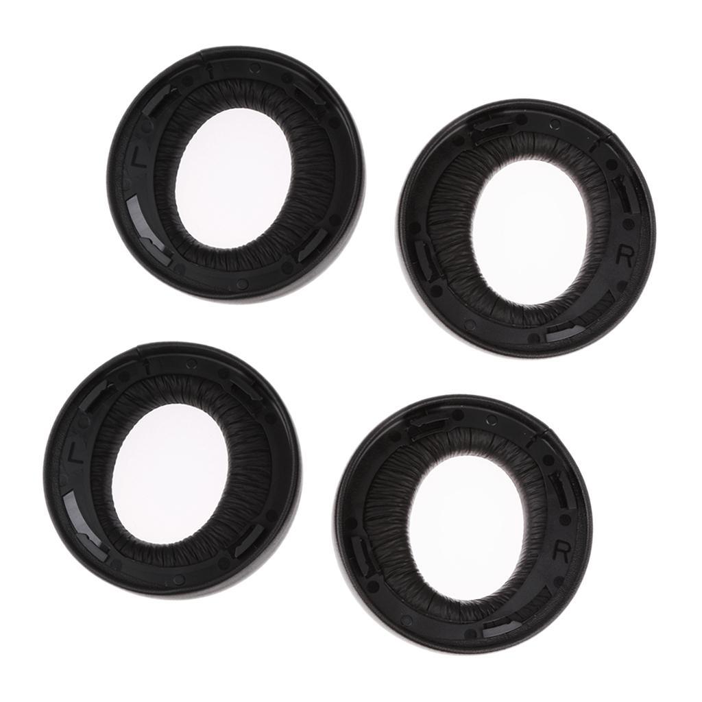 4Pieces Ear Pad Cushion Replacement For Gold Wireless Headset PS3 PS4