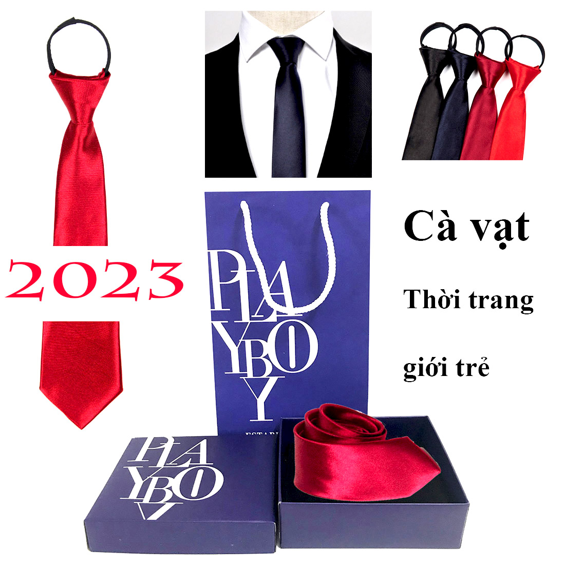 DESIGN 2023 - Caravat Cao Cấp - Tinh tế và Sang trọng -hàng hiệu cao cấp đẹp cho nam -Loại 1 Full túi hộp y hình