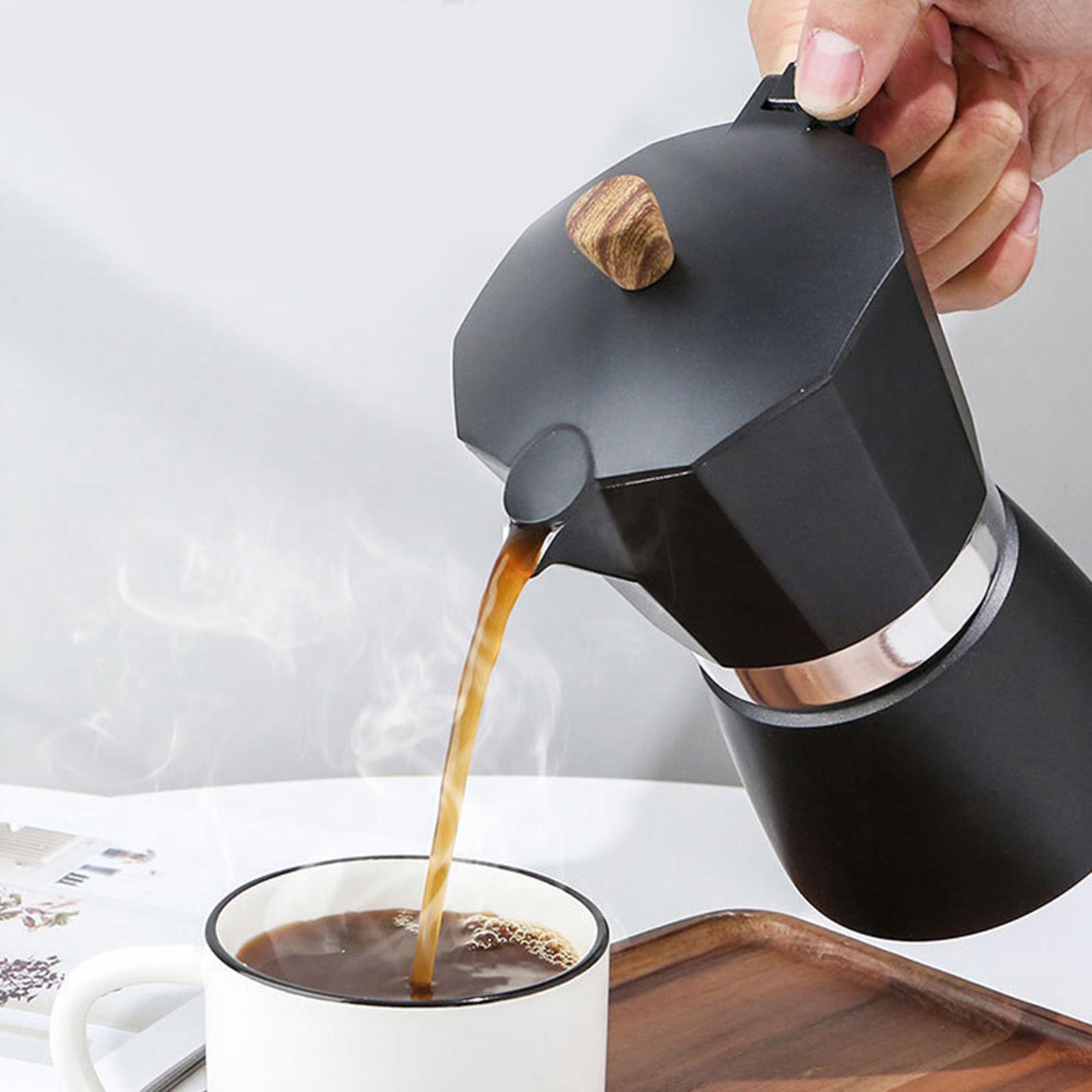Stovetop Italian Coffee Maker Manual Espresso Cup for Cafe Kitchen Bar