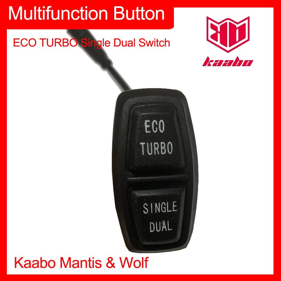 Công Tắc ECO TURBO Đơn Công Tắc Kép Nút Đa Năng Cho Xe Điện Kaabo Bọ Ngựa Chiến Binh Sói Color: Switch 2 Pieces