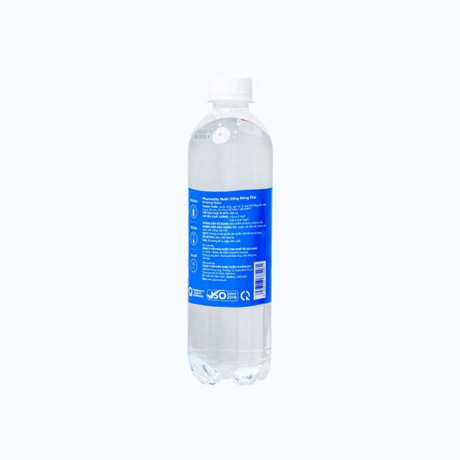 Nước uống đóng chai Pharmacity (Chai 500ml) - TẾT 2025