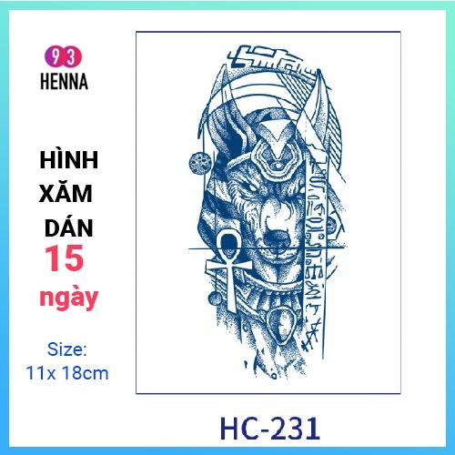 Hình Xăm Dán Tạm Thời Thảo Dược 15 Ngày mã HC231