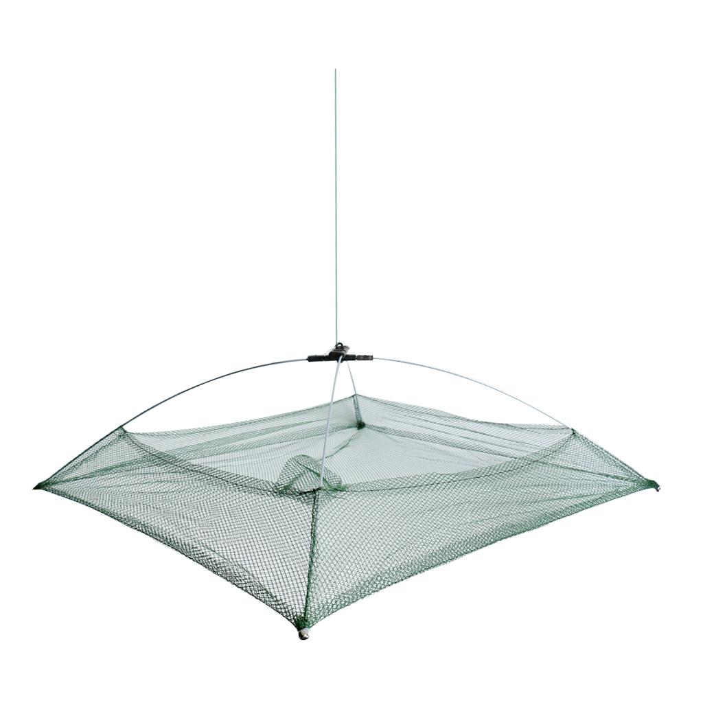 Fishing Foldable Mesh Baits Trap Umbrella Cast Dip Net Crab Shrimp Net Cage