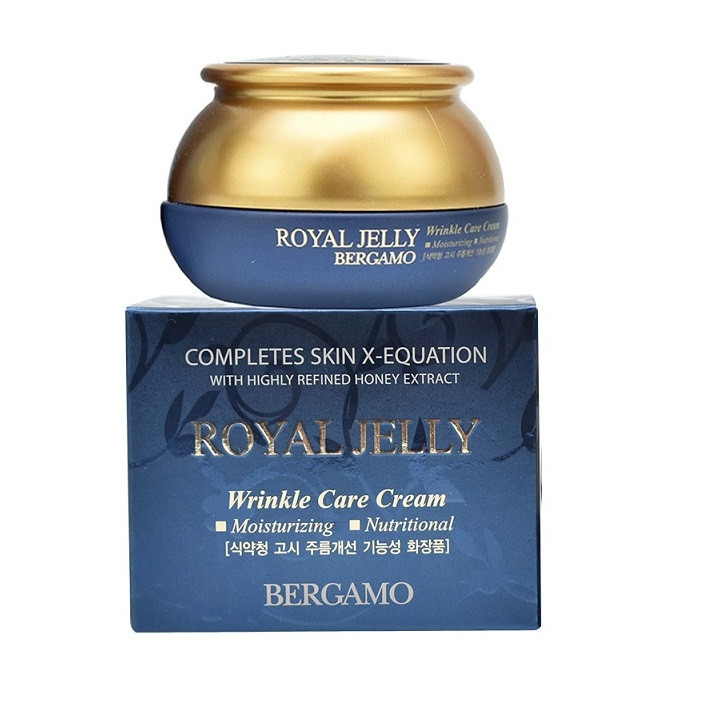 KEM CHỐNG NHĂN DA BERGAMO ROYAL JELLY WRINKLE CARE CREAM + TẶNG KÈM MASK 3W BẤT KỲ