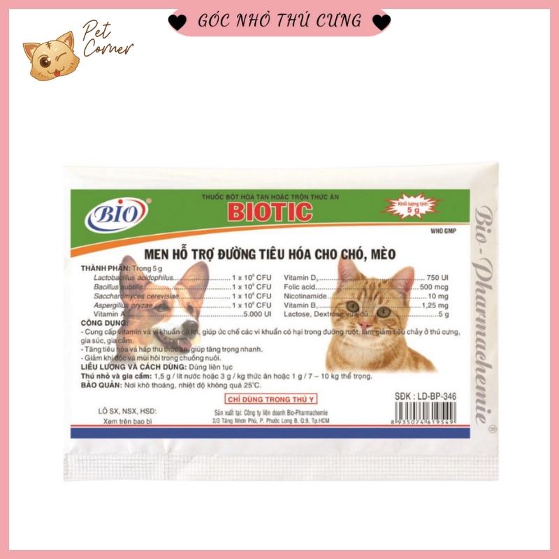 Hình ảnh Men tiêu hóa cho chó mèo Biotic 5gr (Hỗ trợ đường ruột cho thú cưng)