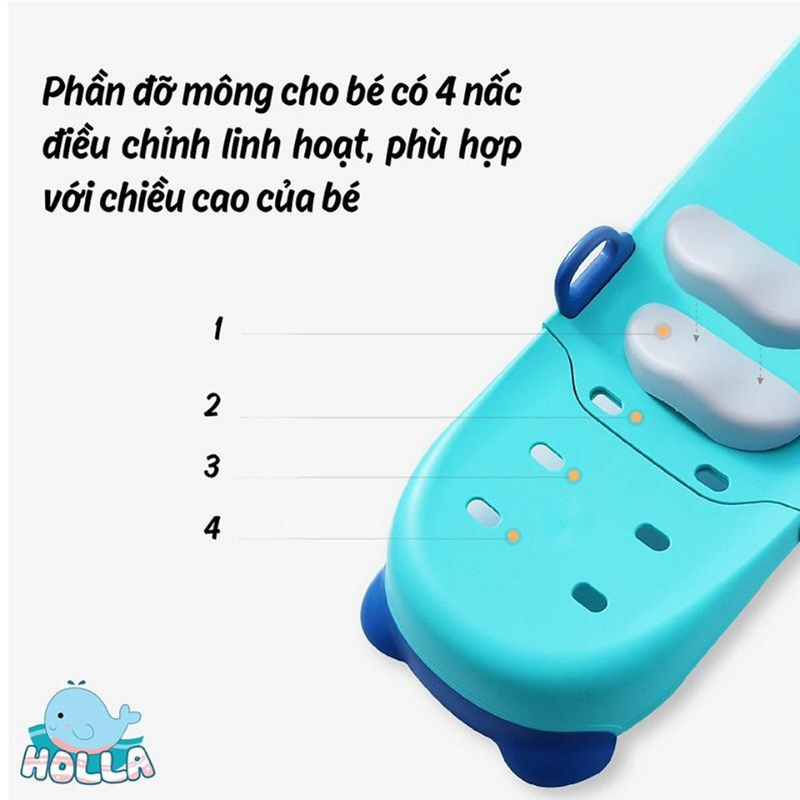 Ghế Gội Đầu Trẻ Em Holla Có Nấc Chỉnh Và Tay Vịn Dễ Dàng Gấp Gọn