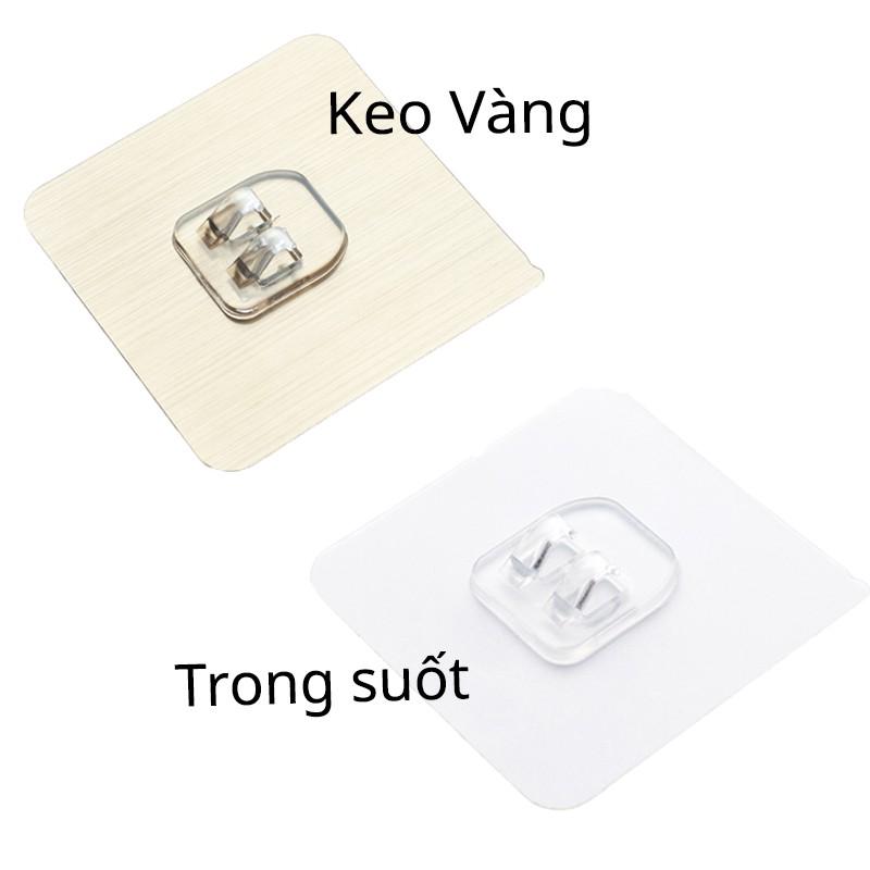 Combo 2 Miếng Dán Móc Đơn Và Đôi - Miếng Keo Dán Kệ Nhà Tắm - Keo Dán Kệ Góc Tường