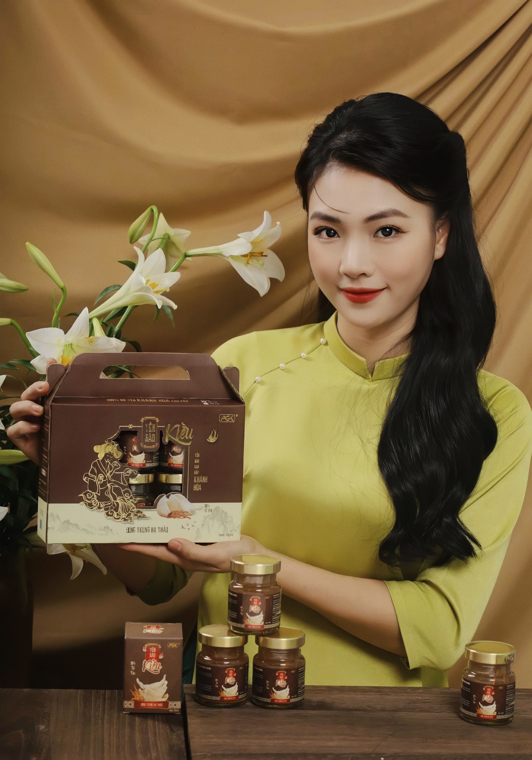 Yến Kiều - Combo 3 hộp Yến chưng đông trùng hạ thảo tặng 1 hộp Yến Kiều Kid - Thành phần yến 30% - hỗ trợ bồi bổ cơ thể, tăng cường sức khỏe