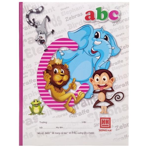 Combo 5 Vở Class ABC - 5 Ô Ly 96 Trang ĐL 100g/m2 - Hồng Hà 0402 (Mẫu Màu Giao Ngẫu Nhiên)