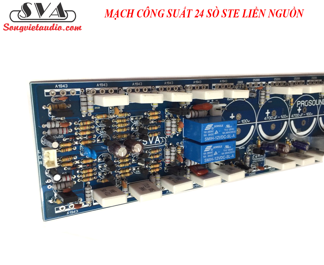 MẠCH CÔNG SUẤT 24 SÒ LIỀN NGUỒN 2 KÊNH