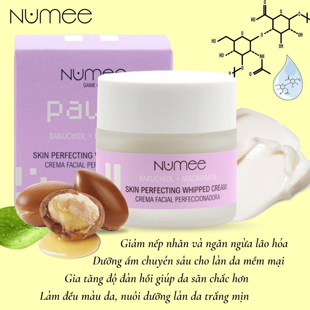 Kem dưỡng trắng Numee Game On chống nhăn da tinh chất Bakuchiol 50ML