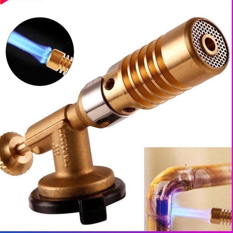 Đèn Khò Gas 1300 Độ Bằng Đồng Nguyên Khối Độ Bền Cao - Khò Lửa Mini